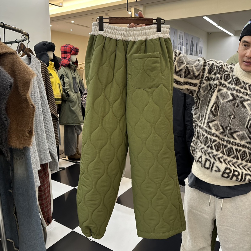 LADYBLACK韓國代購㊣女裝新款推薦職業熱賣25秋冬休閑褲加絨填充LADYBLACK休閑褲