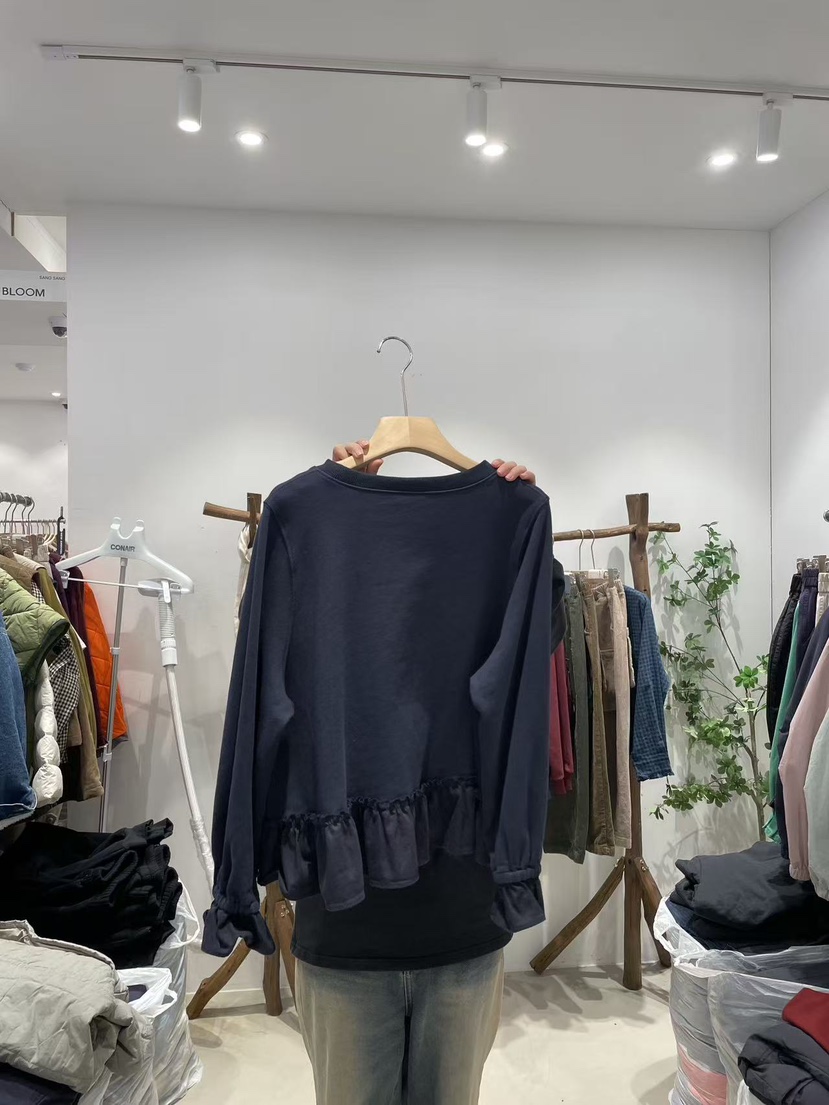 BLOOM韓國代購㊣女士新品25秋冬人氣熱賣時尚職業休閑長袖T恤BLOOM-S長袖T恤