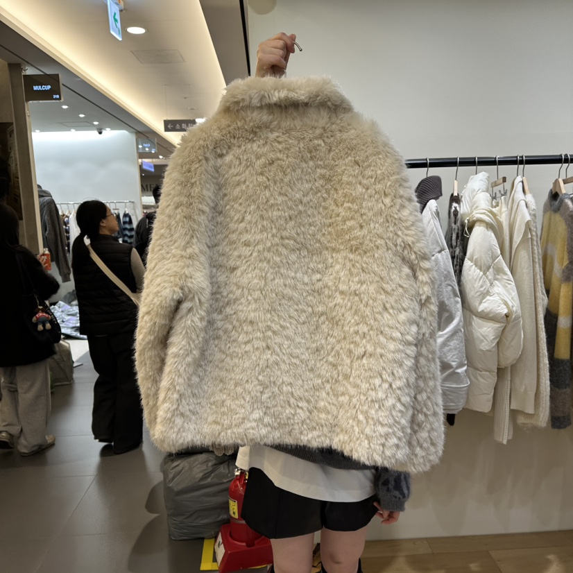 WINSOME韓國代購㊣女裝新款職業25秋冬短款大衣羊毛填充鴨毛WINSOME短款大衣