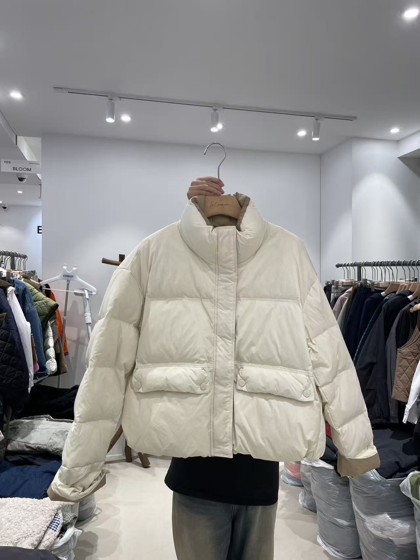 BLOOM東大門㊣代購女士新品推薦人氣熱賣25秋冬短款羽絨服高領絨BLOOM-S短款羽絨服圖色1