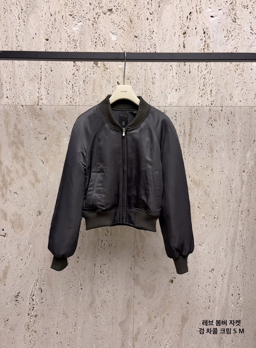 BLOSSOM韓國代購㊣女士新款25秋冬熱賣職業時尚推薦休閑夾克BLOSSOM夾克圖色2墨色