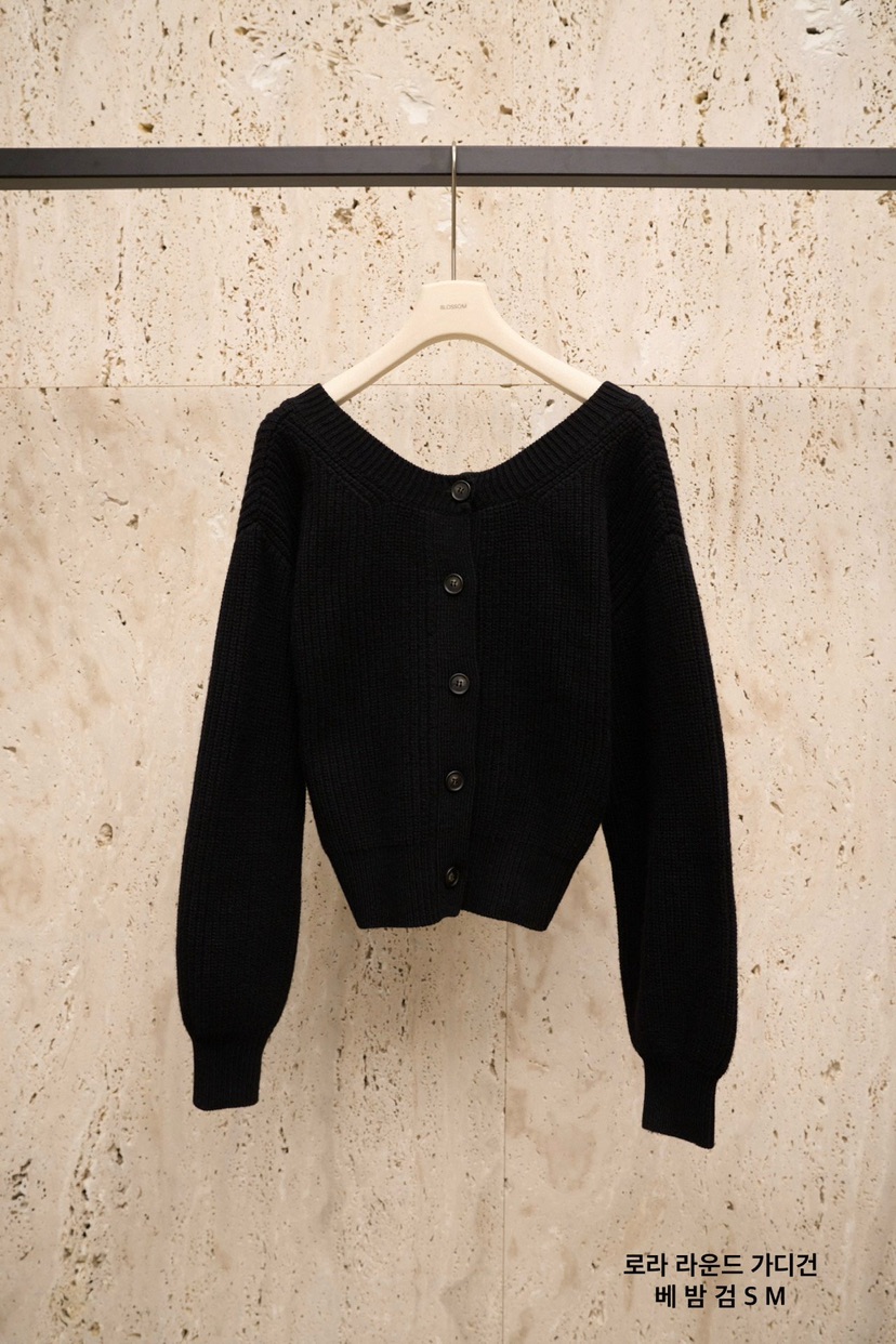 BLOSSOM東大門㊣實拍女裝新品25秋冬推薦人氣針織衫圓領開衫BLOSSOM針織衫圖色3