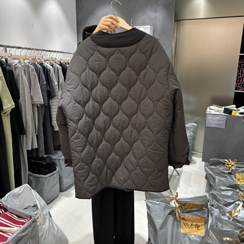 OPEN東大門㊣代購女士新款時尚熱賣推薦25秋冬短款棉服填充OPEN短款棉服