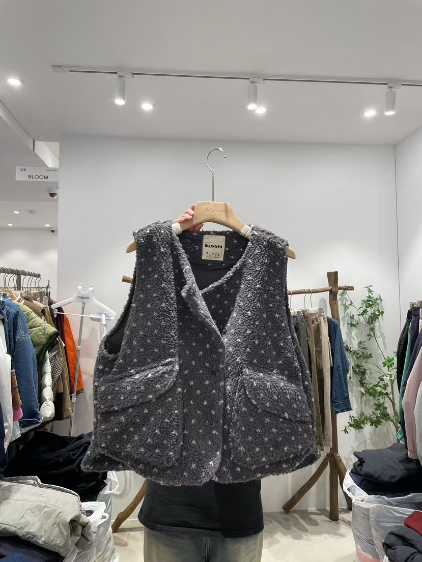 BLOOM韓國直郵㊣女士新品職業人氣時尚25秋冬推薦休閑熱賣馬甲BLOOM-S馬甲圖色1