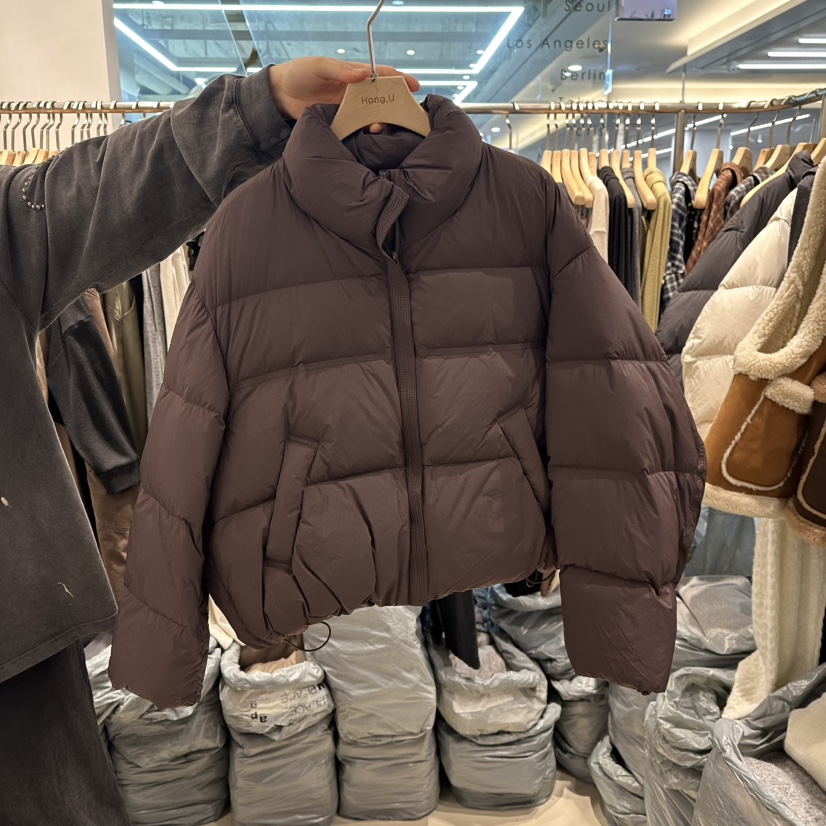 HONG.U東大門㊣代購女裝新款25秋冬推薦職業短款羽絨服鴨絨HONG.U短款羽絨服圖色2