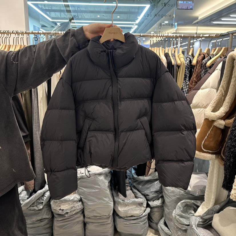 HONG.U東大門㊣代購女裝新款25秋冬推薦職業短款羽絨服鴨絨HONG.U短款羽絨服圖色3