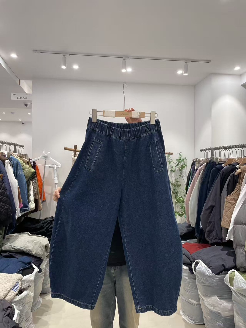 BLOOM東大門㊣直郵女士新款職業人氣熱賣休閑25秋冬時尚牛仔褲BLOOM-S牛仔褲圖色1