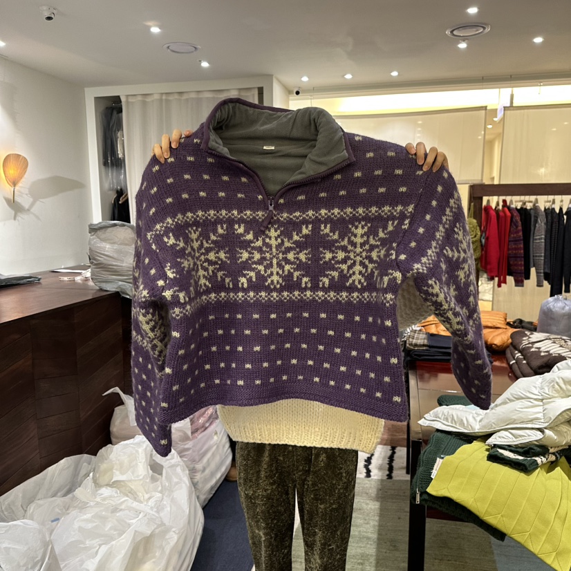 FURE東大門㊣代購女士新款人氣25秋冬時尚推薦熱賣針織衫拉鏈FURE針織衫圖色3