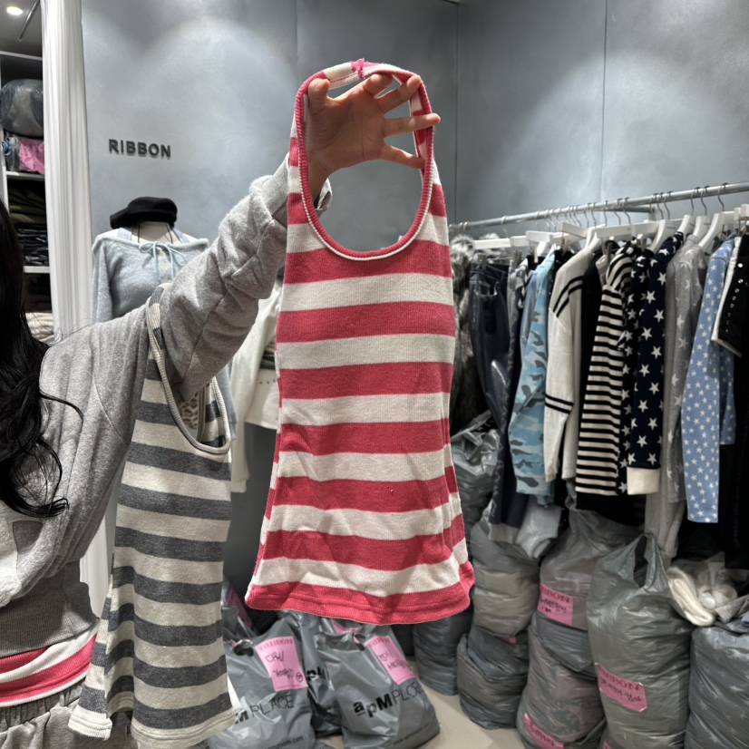 RIBBON韓國直郵㊣女士新品熱賣25秋冬職業休閑時尚吊帶背心RIBBON吊帶/背心圖色4