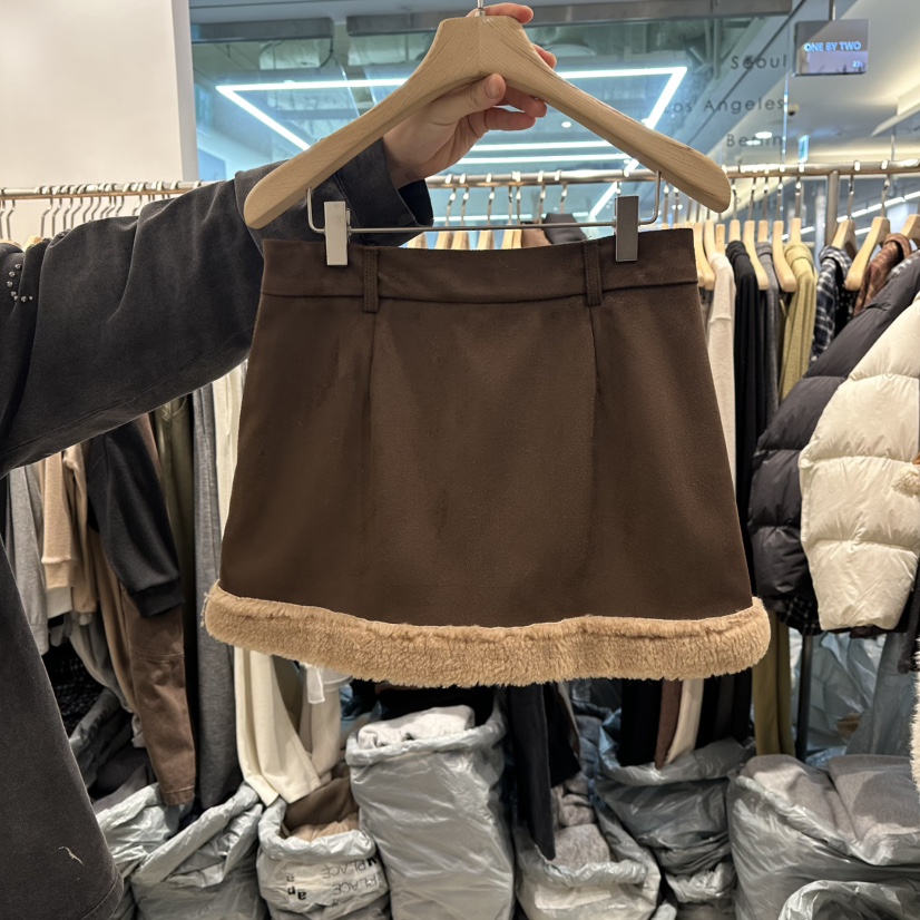 HONG.U東大門㊣直郵女士新款時尚職業人氣推薦熱賣裙褲羊毛HONG.U裙褲
