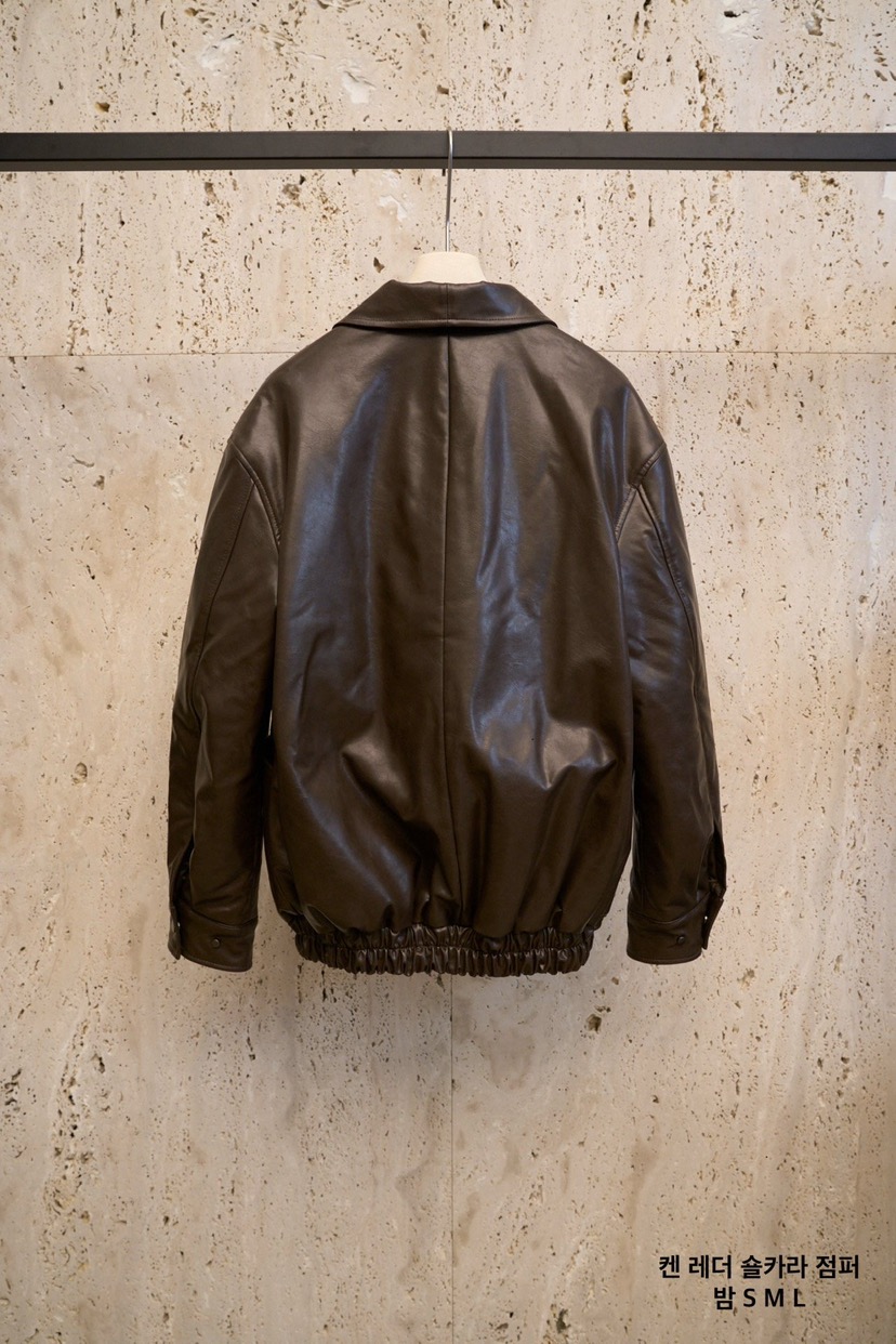 BLOSSOM韓國代購㊣女裝新品職業人氣時尚推薦熱賣休閑皮衣皮革BLOSSOM皮衣