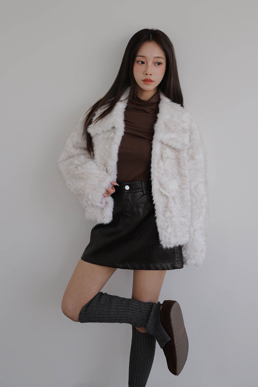 SLIT韓國直郵㊣女裝新品時尚休閑職業人氣熱賣推薦短款大衣SLIT短款大衣