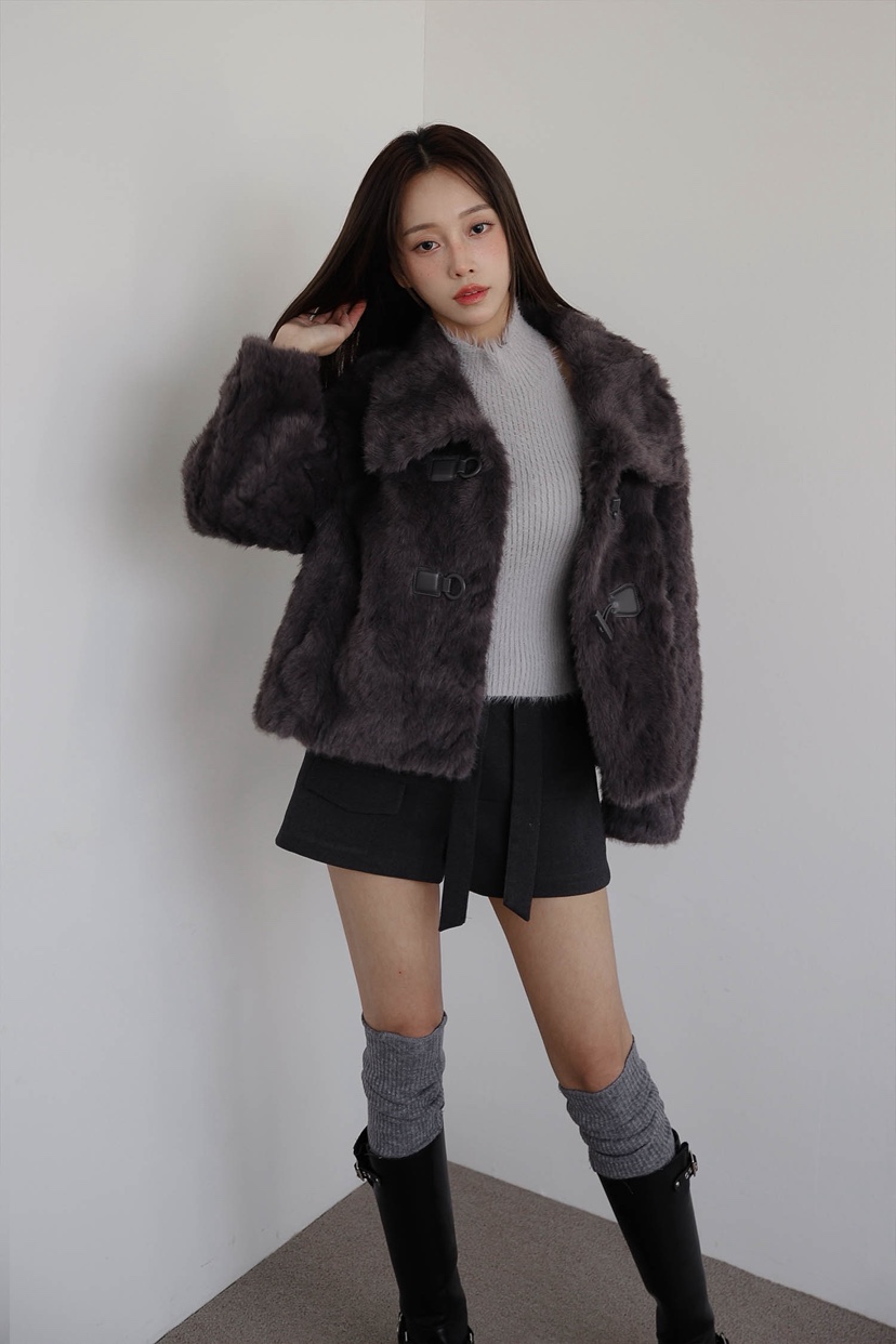 SLIT韓國直郵㊣女裝新品時尚休閑職業人氣熱賣推薦短款大衣SLIT短款大衣