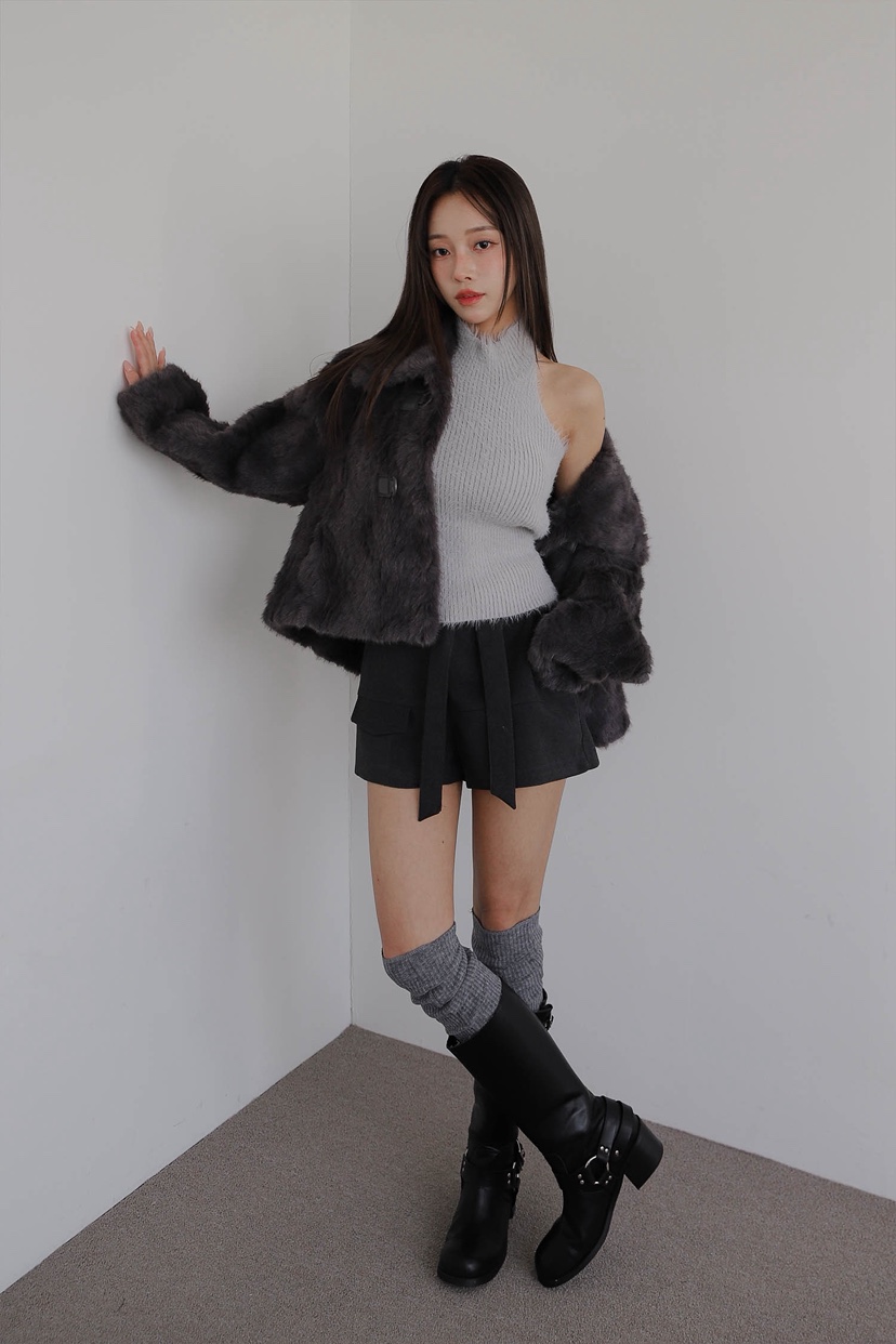 SLIT韓國直郵㊣女裝新品時尚休閑職業人氣熱賣推薦短款大衣SLIT短款大衣