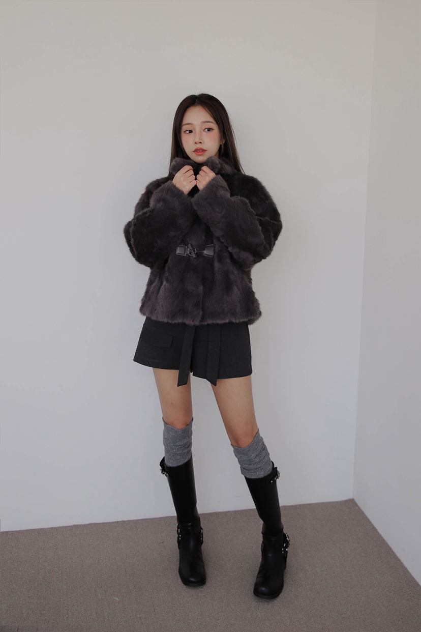 SLIT韓國直郵㊣女裝新品時尚休閑職業人氣熱賣推薦短款大衣SLIT短款大衣