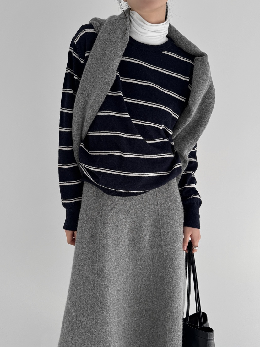 YIKHO STYLE韓國直郵㊣女士新款熱賣時尚休閑25秋冬針織衫YIKHO STYLE針織衫