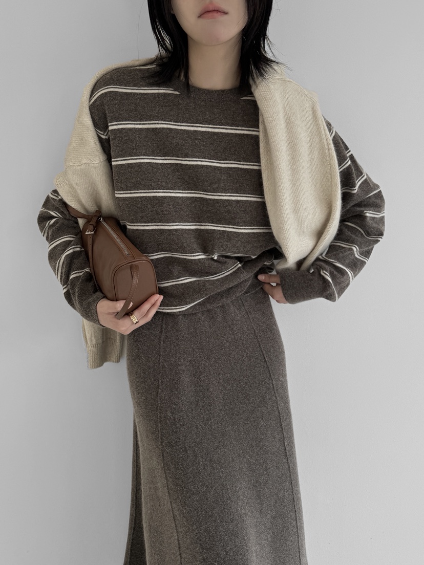 YIKHO STYLE韓國直郵㊣女士新款熱賣時尚休閑25秋冬針織衫YIKHO STYLE針織衫