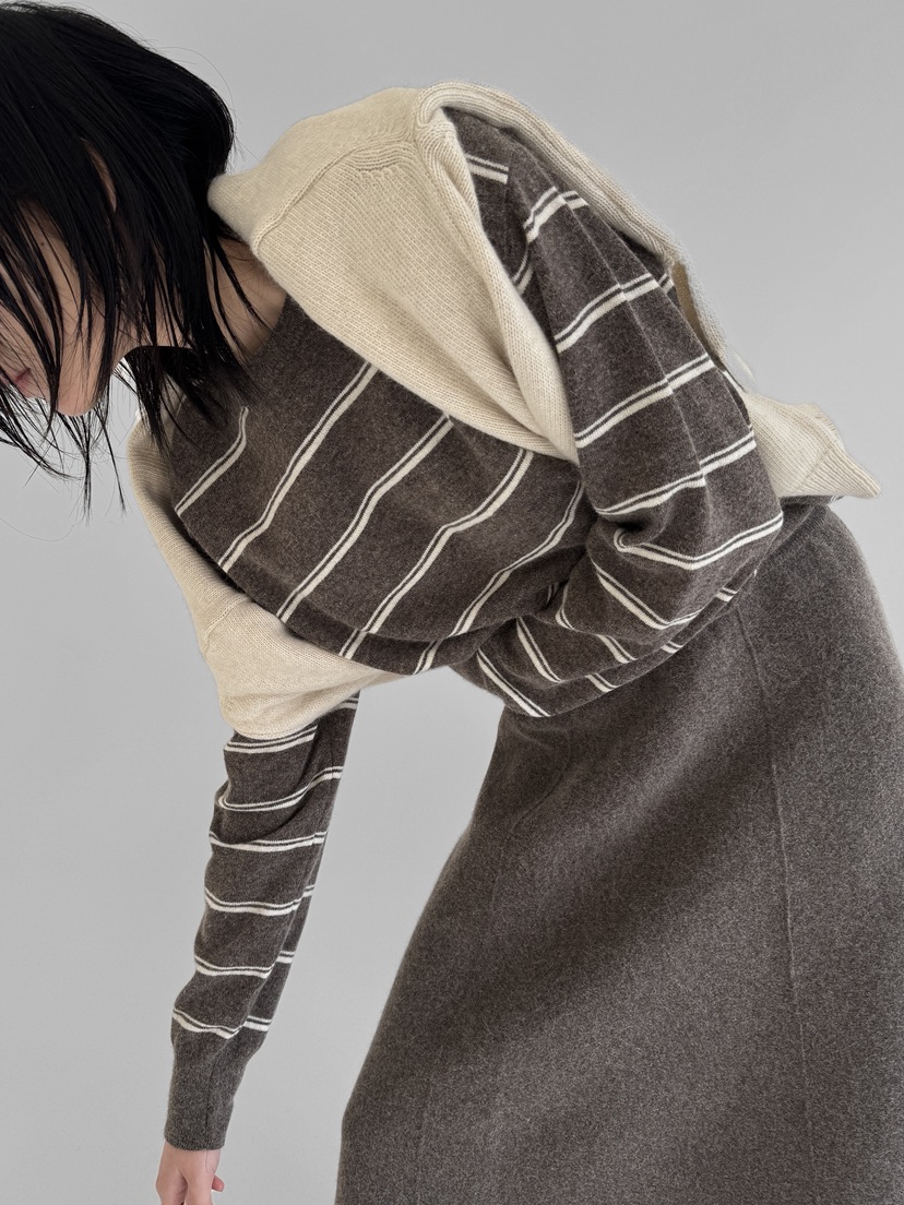 YIKHO STYLE韓國直郵㊣女士新款熱賣時尚休閑25秋冬針織衫YIKHO STYLE針織衫