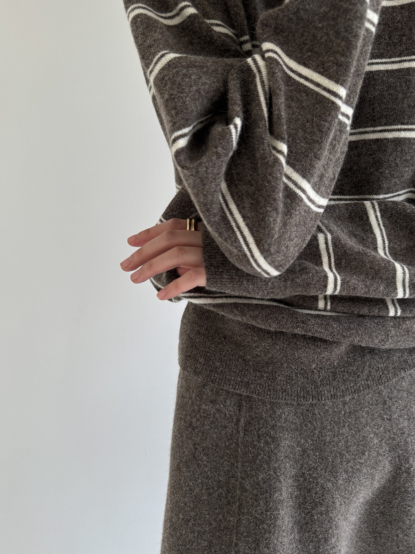 YIKHO STYLE韓國直郵㊣女士新款熱賣時尚休閑25秋冬針織衫YIKHO STYLE針織衫