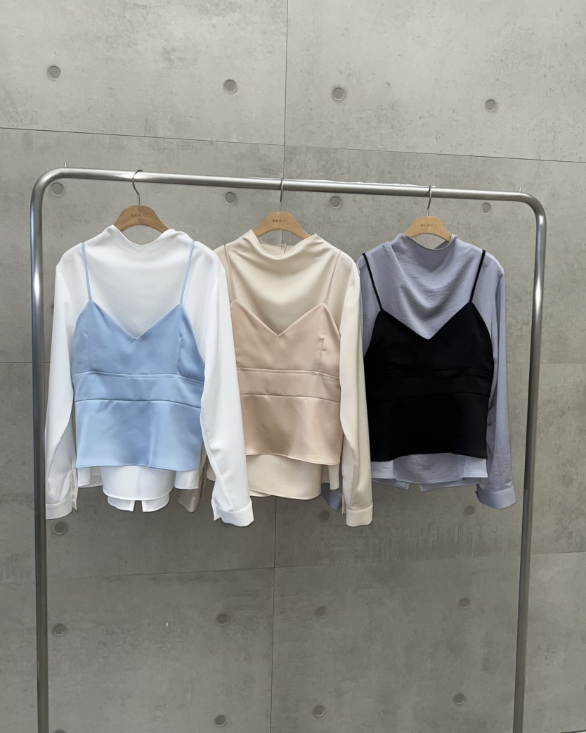 VERNI東大門㊣實拍女士新款25秋冬職業時尚推薦吊帶背心緞面VERNI吊帶/背心