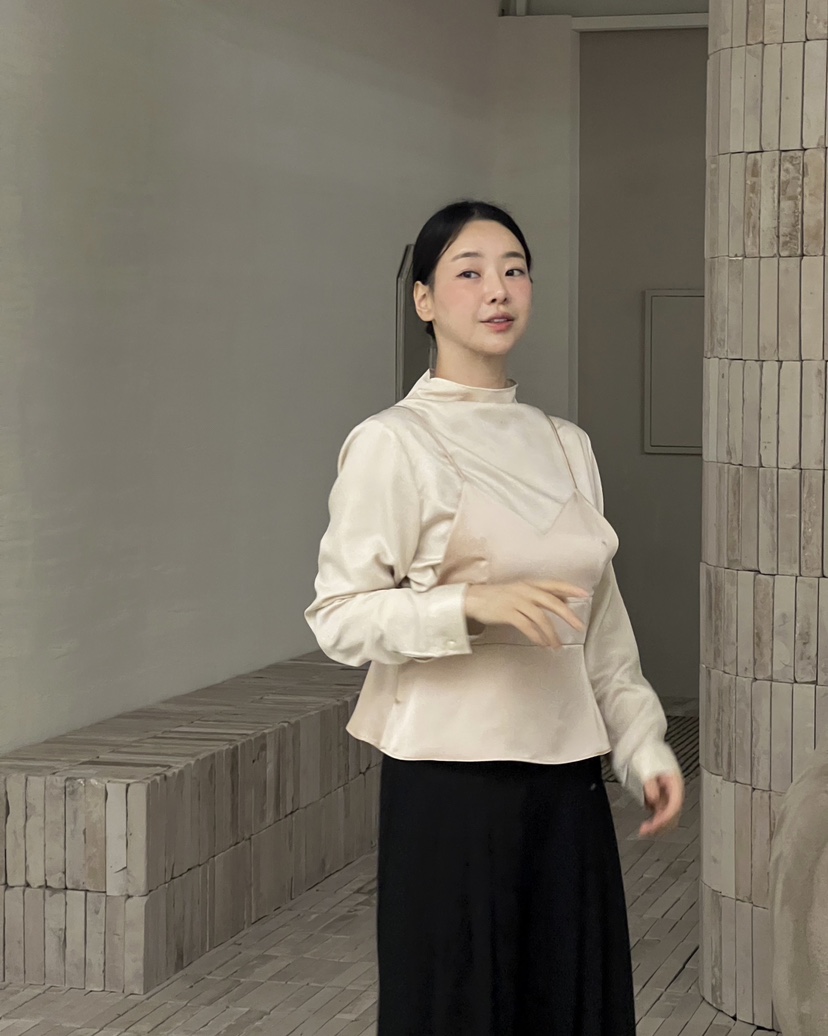 VERNI東大門㊣實拍女士新款25秋冬職業時尚推薦吊帶背心緞面VERNI吊帶/背心