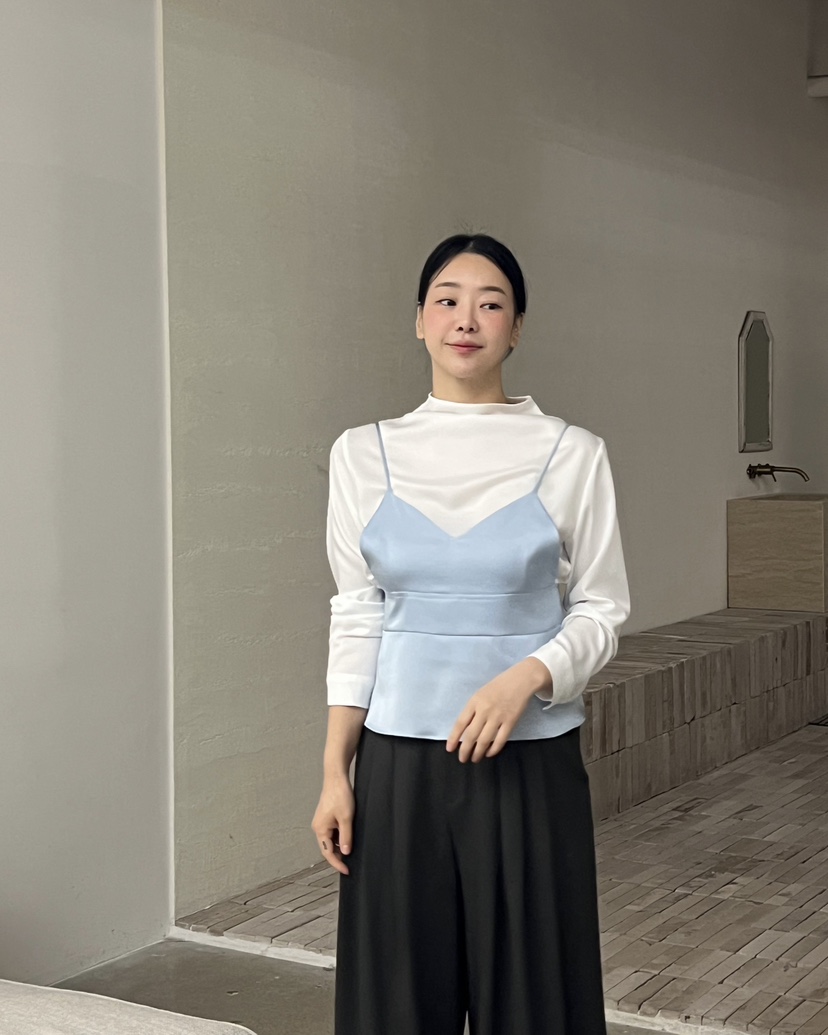 VERNI東大門㊣實拍女士新款25秋冬職業時尚推薦吊帶背心緞面VERNI吊帶/背心