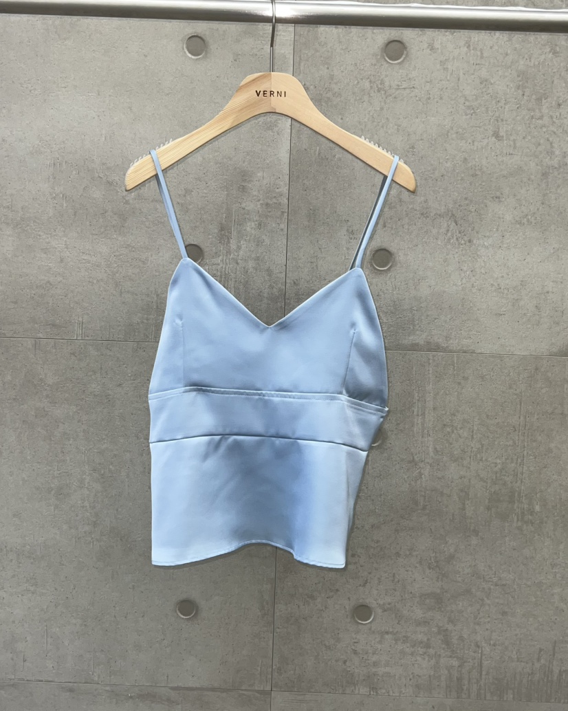 VERNI東大門㊣實拍女士新款25秋冬職業時尚推薦吊帶背心緞面VERNI吊帶/背心圖色1