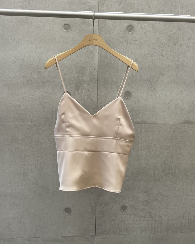 VERNI東大門㊣實拍女士新款25秋冬職業時尚推薦吊帶背心緞面VERNI吊帶/背心圖色2