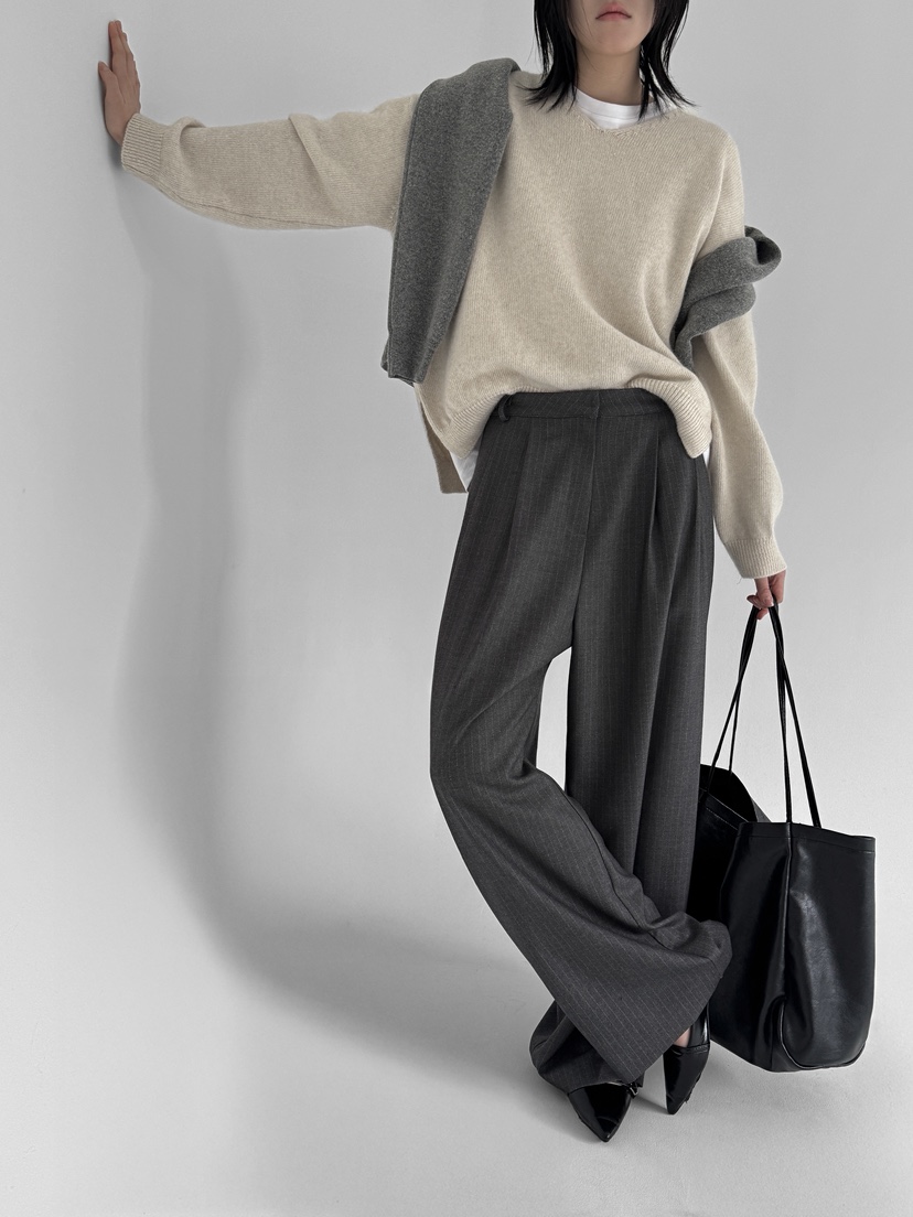 YIKHO STYLE韓國代購㊣女士新品時尚25秋冬人氣熱賣休閑褲YIKHO STYLE休閑褲