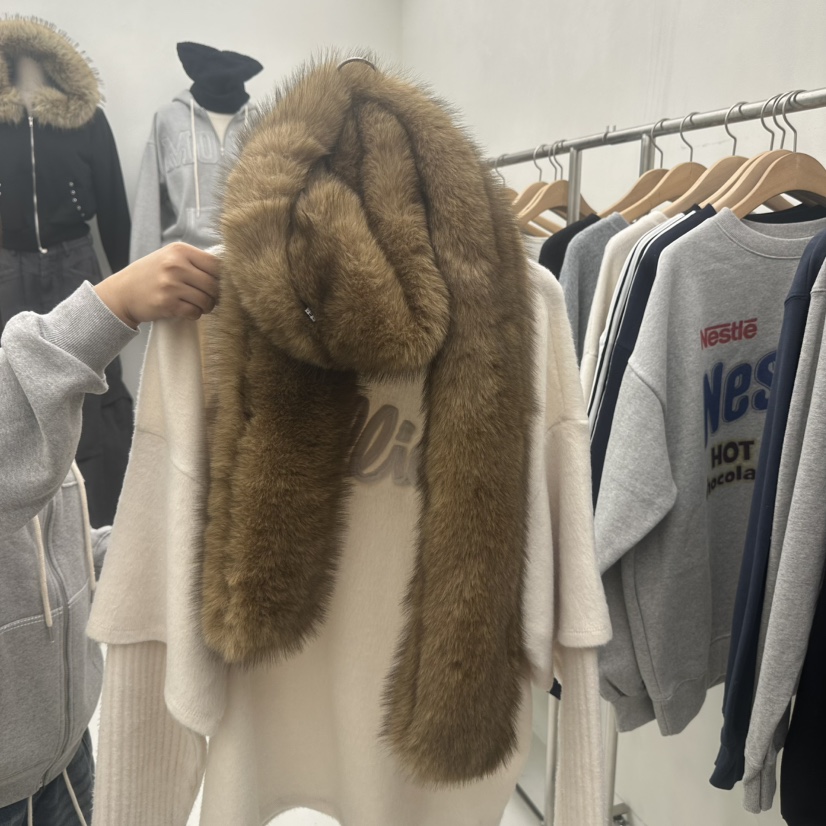 CHAV東大門㊣代購女士新款時尚人氣推薦25秋冬圍巾披肩圍巾CHAV圍巾/披肩圖色1