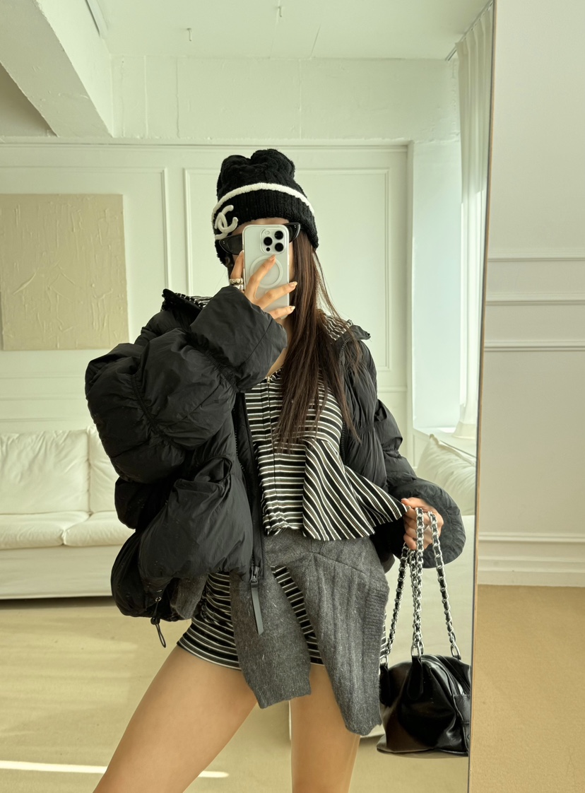 DENVER東大門㊣實拍女士新品人氣時尚休閑熱賣短款棉服填充DENVER短款棉服圖色2