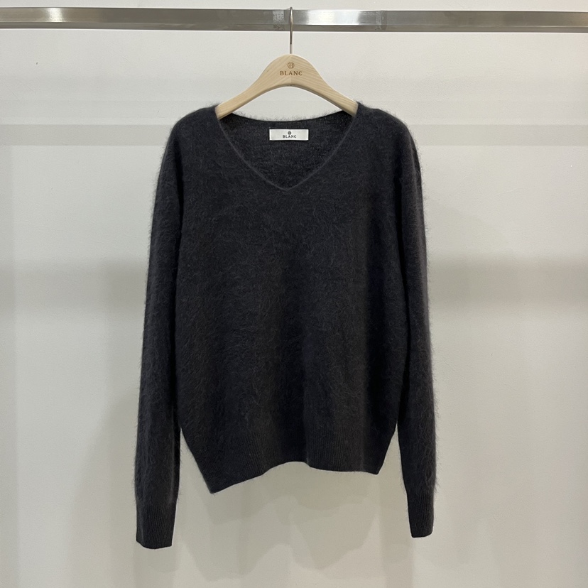 BLANC-A韓國代購㊣女士新品時尚休閑職業25秋冬針織衫安哥拉BLANC-A針織衫圖色2