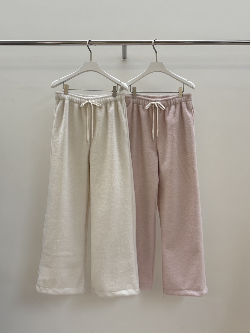 PEBBLE東大門㊣直郵女士新品人氣休閑推薦25秋冬休閑褲馬海毛PEBBLE/LAYER休閑褲