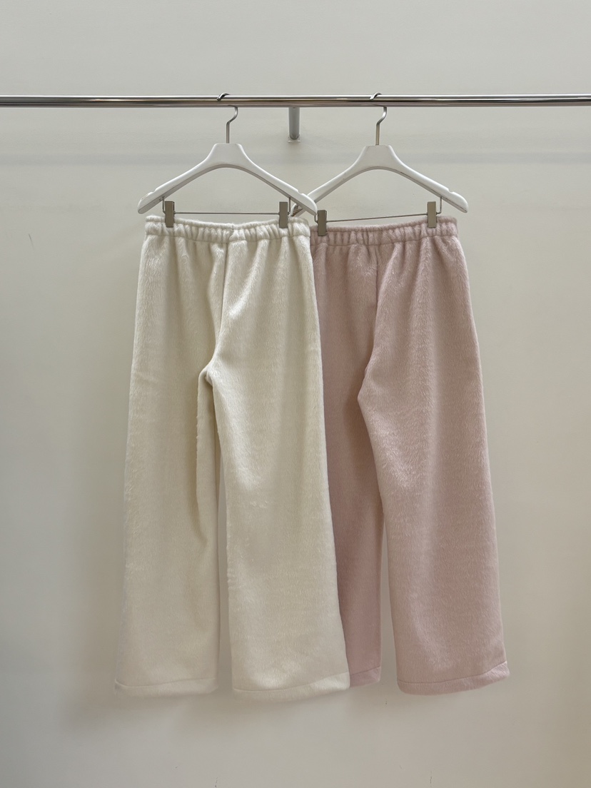 PEBBLE東大門㊣直郵女士新品人氣休閑推薦25秋冬休閑褲馬海毛PEBBLE/LAYER休閑褲