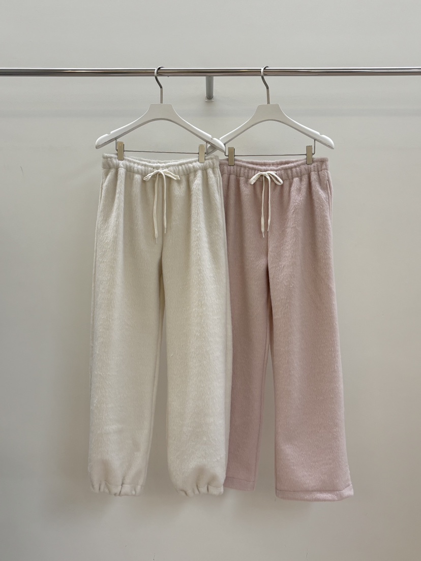 PEBBLE東大門㊣直郵女士新品人氣休閑推薦25秋冬休閑褲馬海毛PEBBLE/LAYER休閑褲