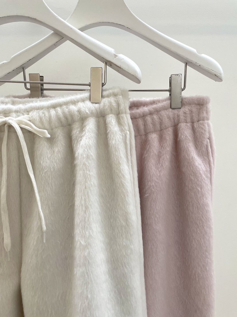 PEBBLE東大門㊣直郵女士新品人氣休閑推薦25秋冬休閑褲馬海毛PEBBLE/LAYER休閑褲