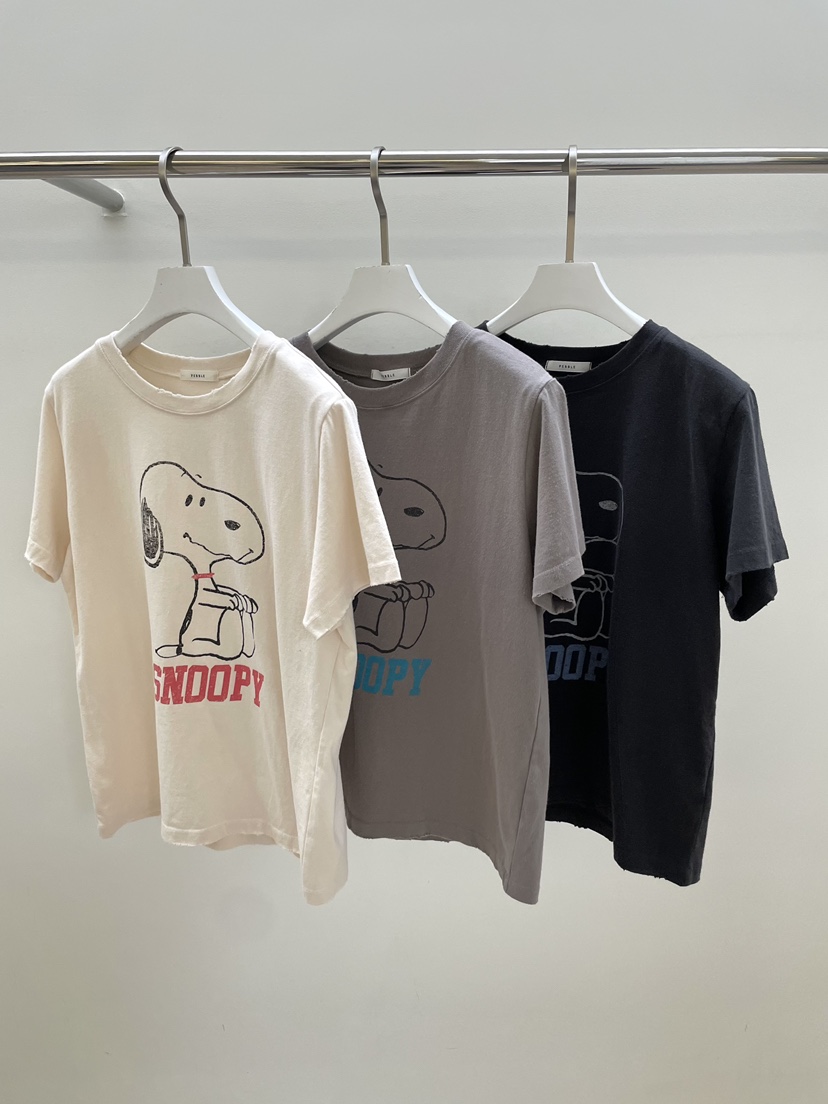 PEBBLE東大門㊣直郵女士新品休閑熱賣推薦職業時尚T恤史努比PEBBLE/LAYERT恤