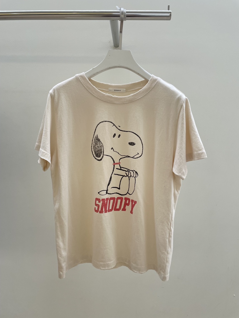 PEBBLE東大門㊣直郵女士新品休閑熱賣推薦職業時尚T恤史努比PEBBLE/LAYERT恤圖色3