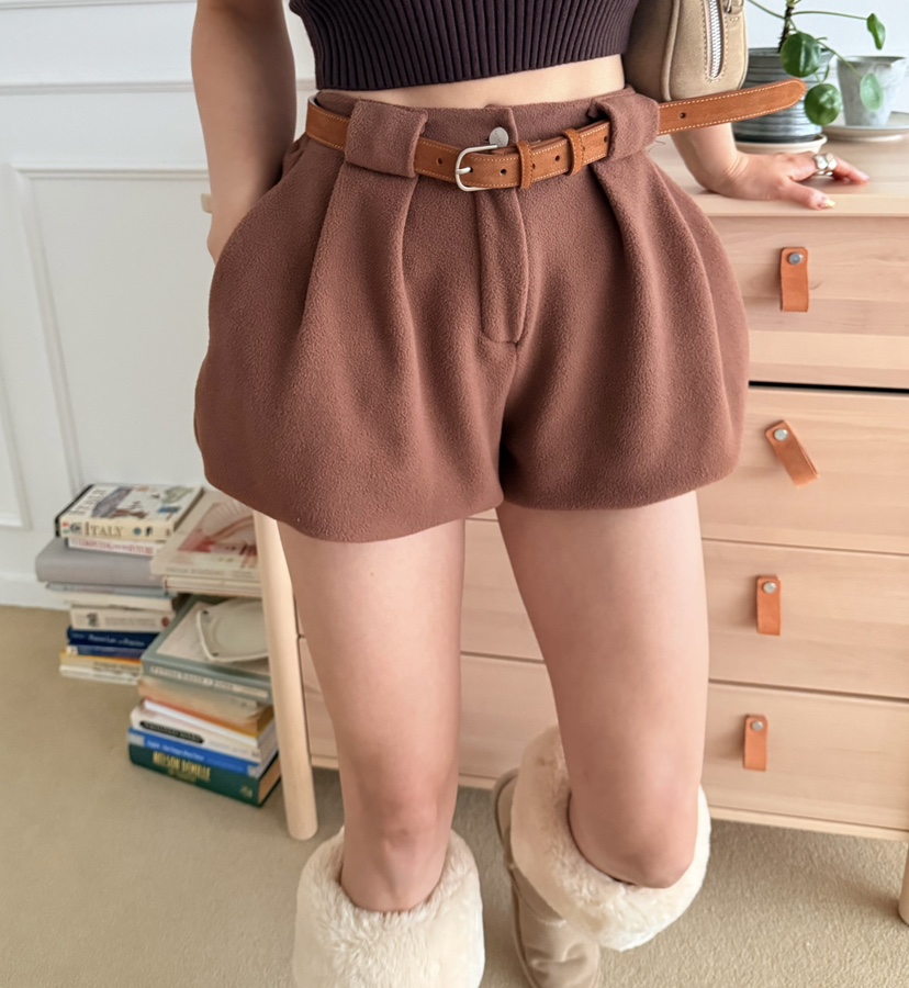 DENVER東大門㊣代購女士新款職業時尚人氣熱賣短褲不含腰帶DENVER短褲圖色2