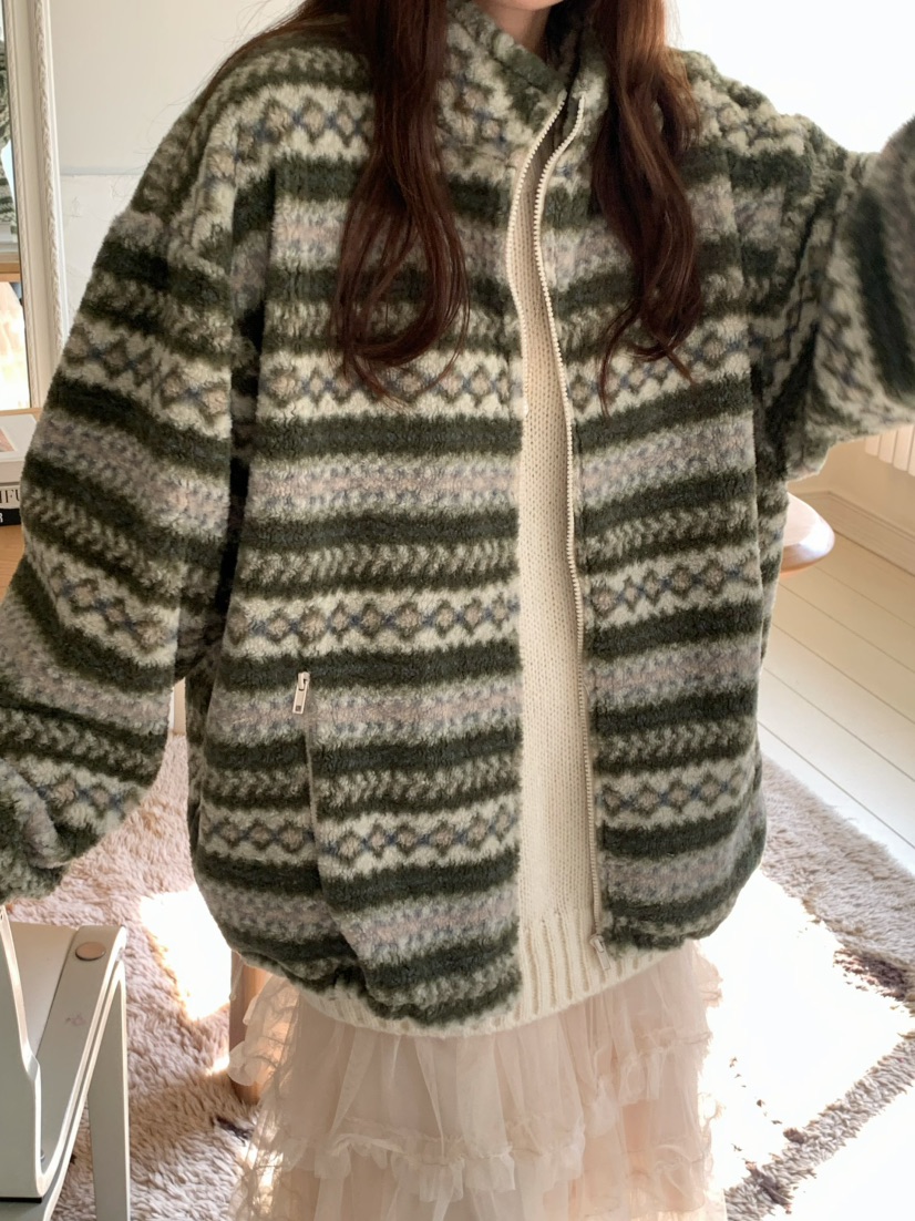 PEBBLE東大門㊣實拍女裝新款25秋冬人氣休閑推薦熱賣夾克羊毛PEBBLE/LAYER夾克