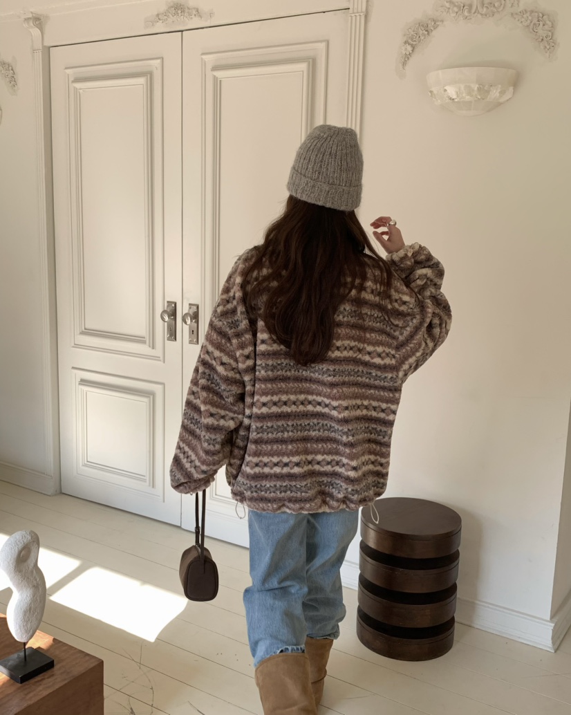 PEBBLE東大門㊣實拍女裝新款25秋冬人氣休閑推薦熱賣夾克羊毛PEBBLE/LAYER夾克