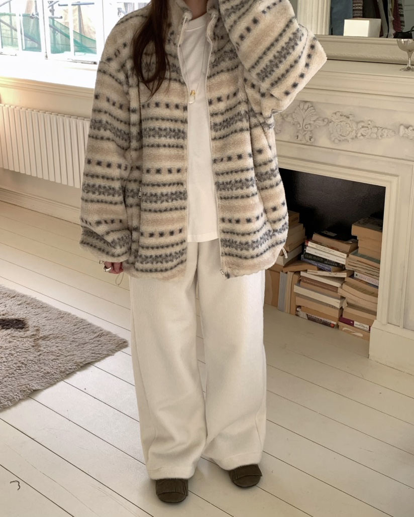 PEBBLE東大門㊣實拍女裝新款25秋冬人氣休閑推薦熱賣夾克羊毛PEBBLE/LAYER夾克