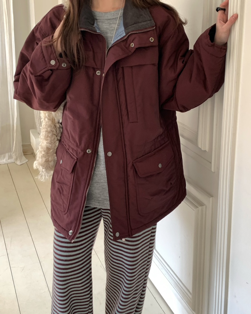 PEBBLE韓國代購㊣女士新款職業時尚25秋冬人氣短款棉服棉質絨PEBBLE/LAYER短款棉服