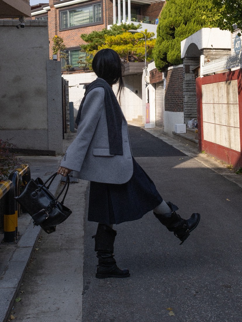 INSSENSE-A東大門㊣代購女士新品熱賣推薦職業時尚夾克羊毛INSSENSE-A夾克