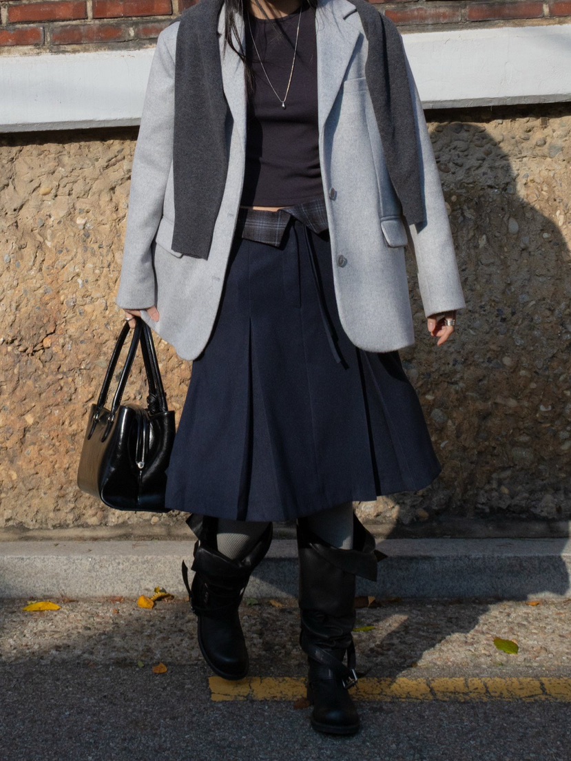 INSSENSE-A東大門㊣代購女士新品熱賣推薦職業時尚夾克羊毛INSSENSE-A夾克