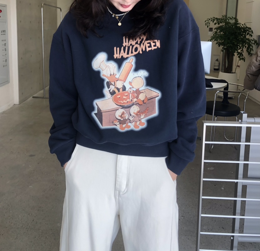 GLAD SOME韓國直郵㊣女士新品休閑25秋冬職業人氣時尚衛衣鴨GLAD SOME衛衣