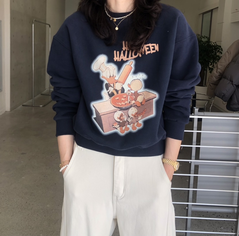 GLAD SOME韓國直郵㊣女士新品休閑25秋冬職業人氣時尚衛衣鴨GLAD SOME衛衣