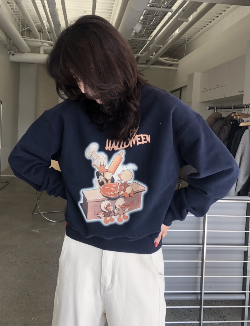 GLAD SOME韓國直郵㊣女士新品休閑25秋冬職業人氣時尚衛衣鴨GLAD SOME衛衣