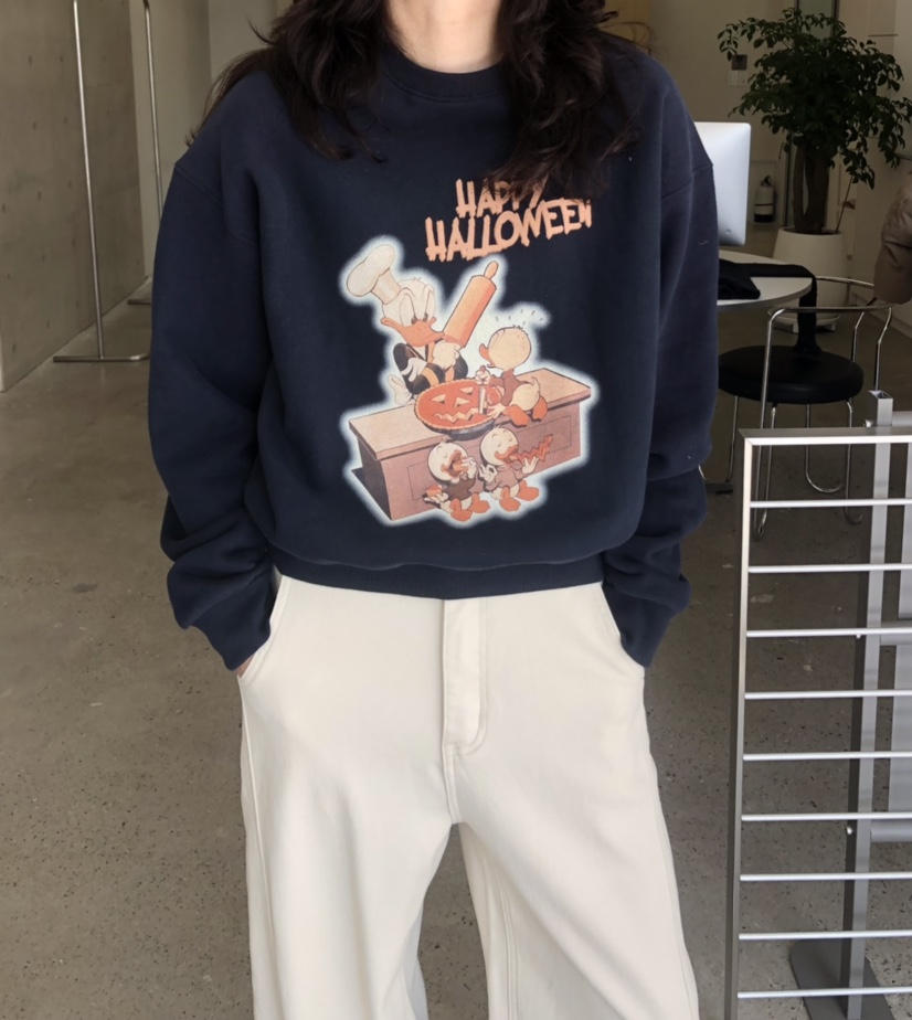 GLAD SOME韓國直郵㊣女士新品休閑25秋冬職業人氣時尚衛衣鴨GLAD SOME衛衣