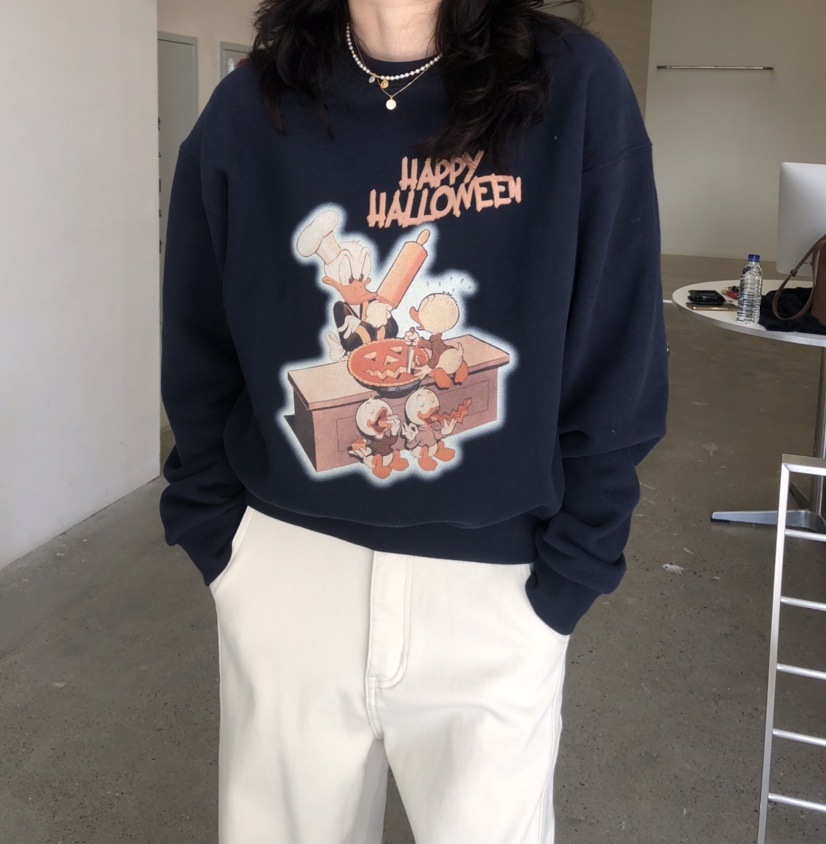 GLAD SOME韓國直郵㊣女士新品休閑25秋冬職業人氣時尚衛衣鴨GLAD SOME衛衣